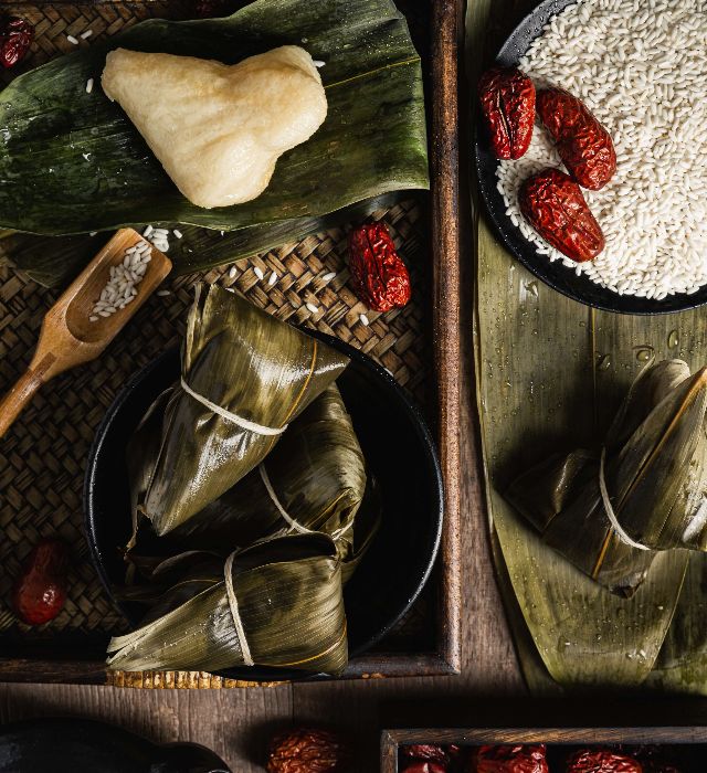 Rice Dumpling is a traditional food served during Dragon Boat Festival.